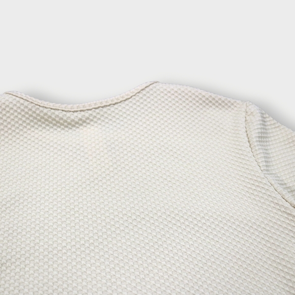 Free People X Seea Palomar Surf/Swim Crop Top, Size Large Cream Waffle Knit UV - Picture 10 of 10